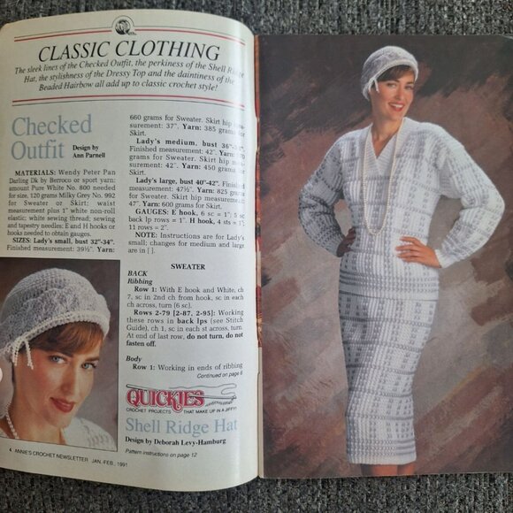 Annies‎ Crochet Newsletter 1991 Afghan Needle Work No 48 Crafts Goose Lace Doily - Picture 6 of 10